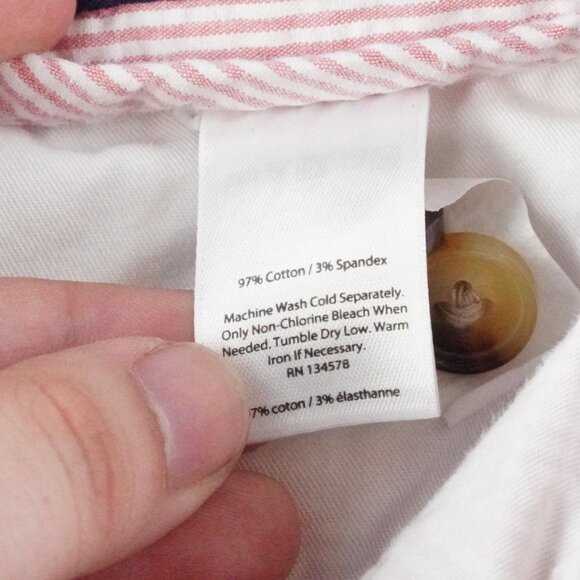 Vineyard Vines Seersucker Breaker Shorts Mens 30 Striped Red White - Picture 6 of 12